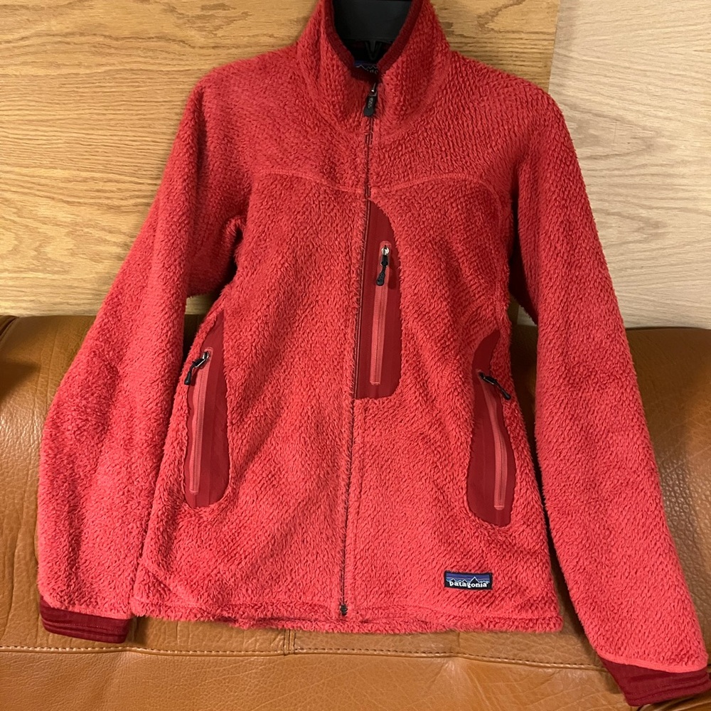 Patagonia R2 zip up fleece Womens xs. Burnt Orange w/ Polartec. EUC.